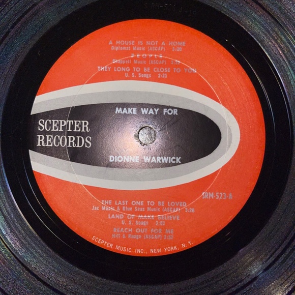 Make Way for Dionne Warwick Scepter Records Vinyl Record - Picture 8 of 9